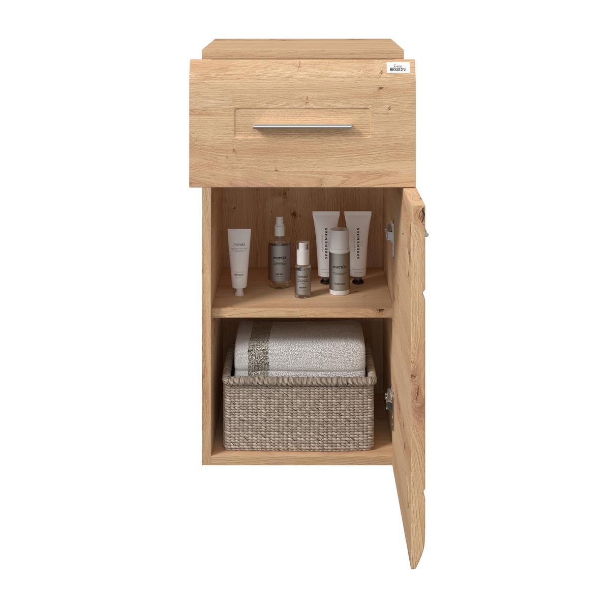 Unterschrank mit Soft-Close Avensis B: 35 cm, Eiche Dekor - Eichefarben, MODERN, Holzwerkstoff (35/72/33cm) - Luca Bessoni