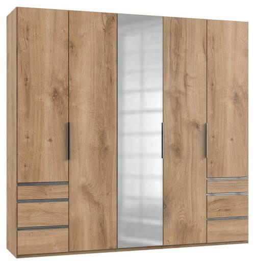 Drehtürenschrank Mit Laden B: 250 Cm Level, Eiche Dekor - Eichefarben, MODERN, Holzwerkstoff (250/236/58cm) - MID.YOU