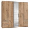 Drehtürenschrank Mit Laden B: 250 Cm Level, Eiche Dekor - Eichefarben, MODERN, Holzwerkstoff (250/236/58cm) - MID.YOU