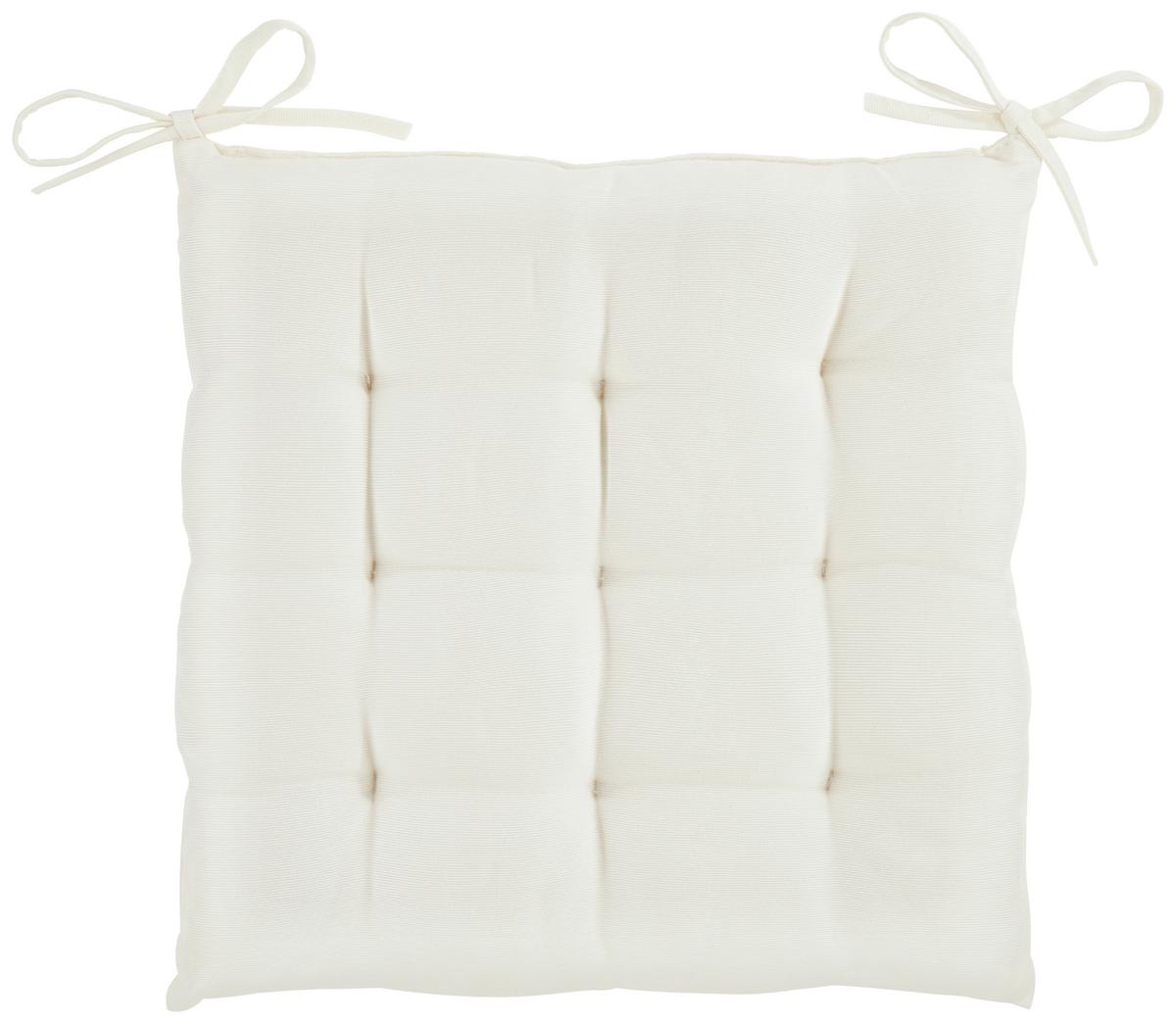 Sitzkissen Jolanda Beige 40x40 cm Textil - Beige, MODERN, Textil (40/40/5cm) - Luca Bessoni