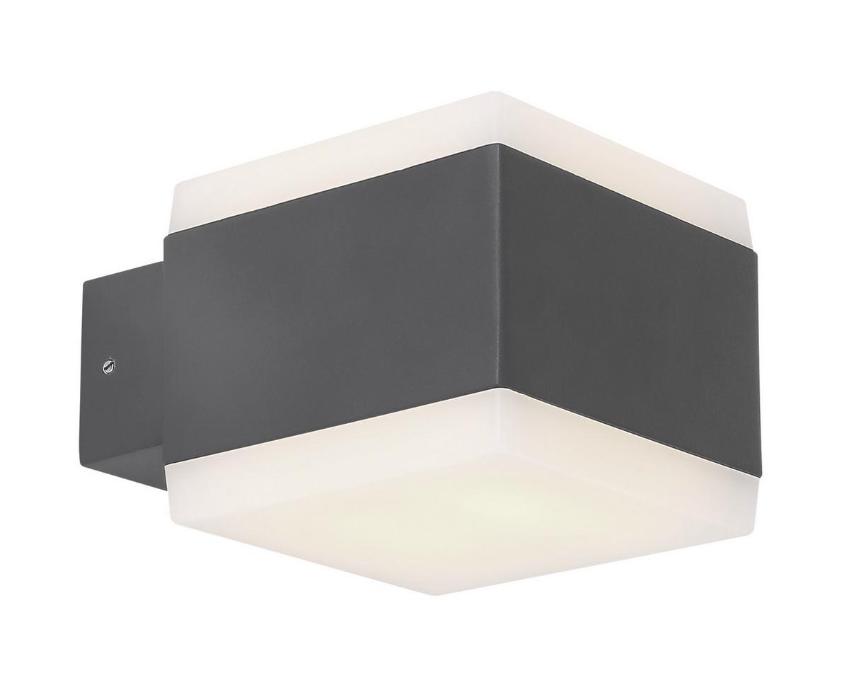 Led Außenleuchte Slice 15 Watt Kunststoff, Wandmontage - Basics, Kunststoff/Metall (11/9cm) - Globo
