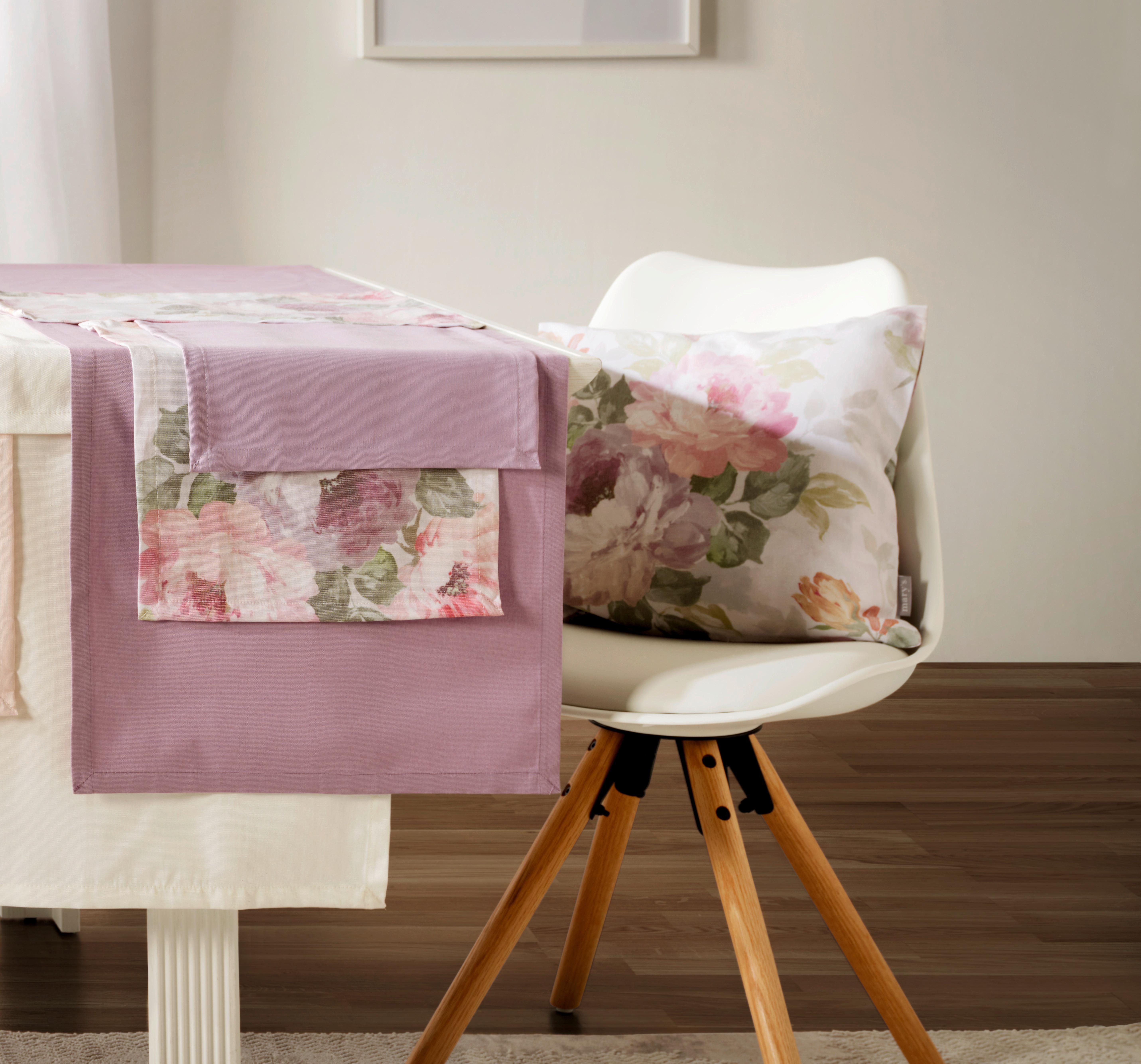 Běhoun na stůl Steffi, 45/150cm, fialová - světle fialová, textil (45/150cm) - Modern Living