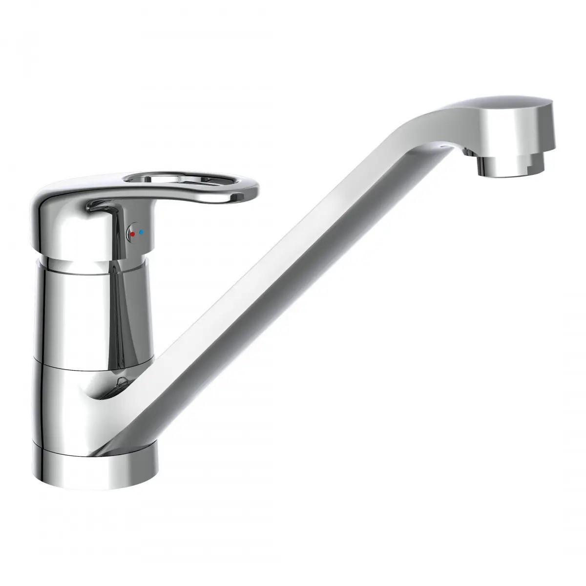 Küchenarmatur Grande Chrom Schwenkbar Hochdruck - Chromfarben, Trend, Kunststoff/Metall (20cm) - Schütte