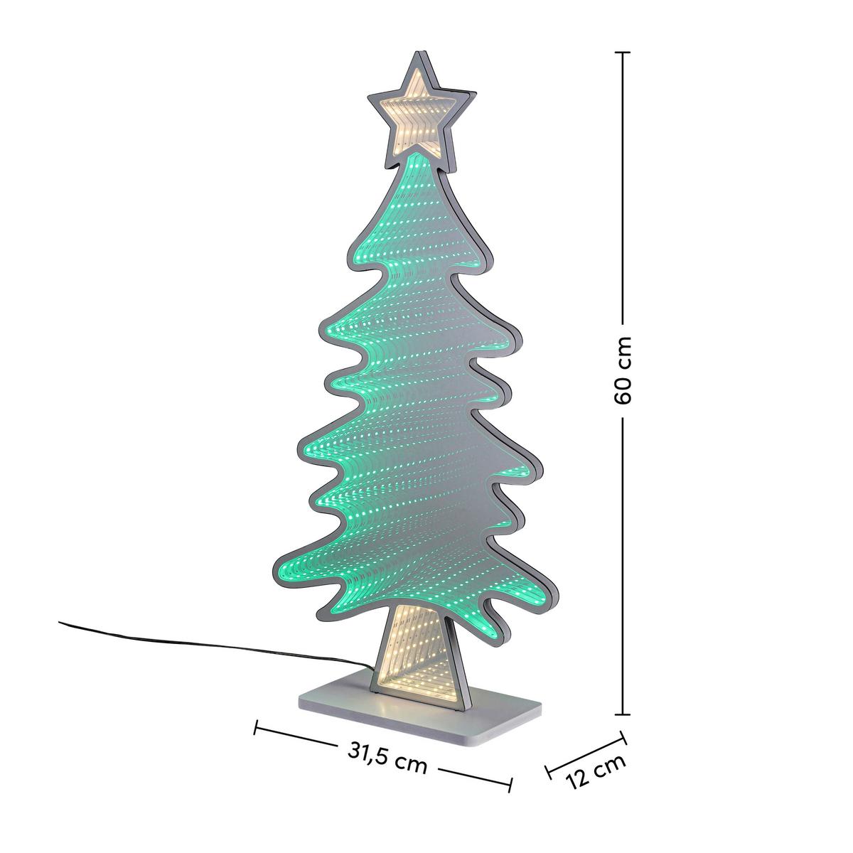 DEKORAČNÍ LED SVÍTIDLO TANNE - bílá/barvy chromu, Design, plast (31,5cm) - Mömax