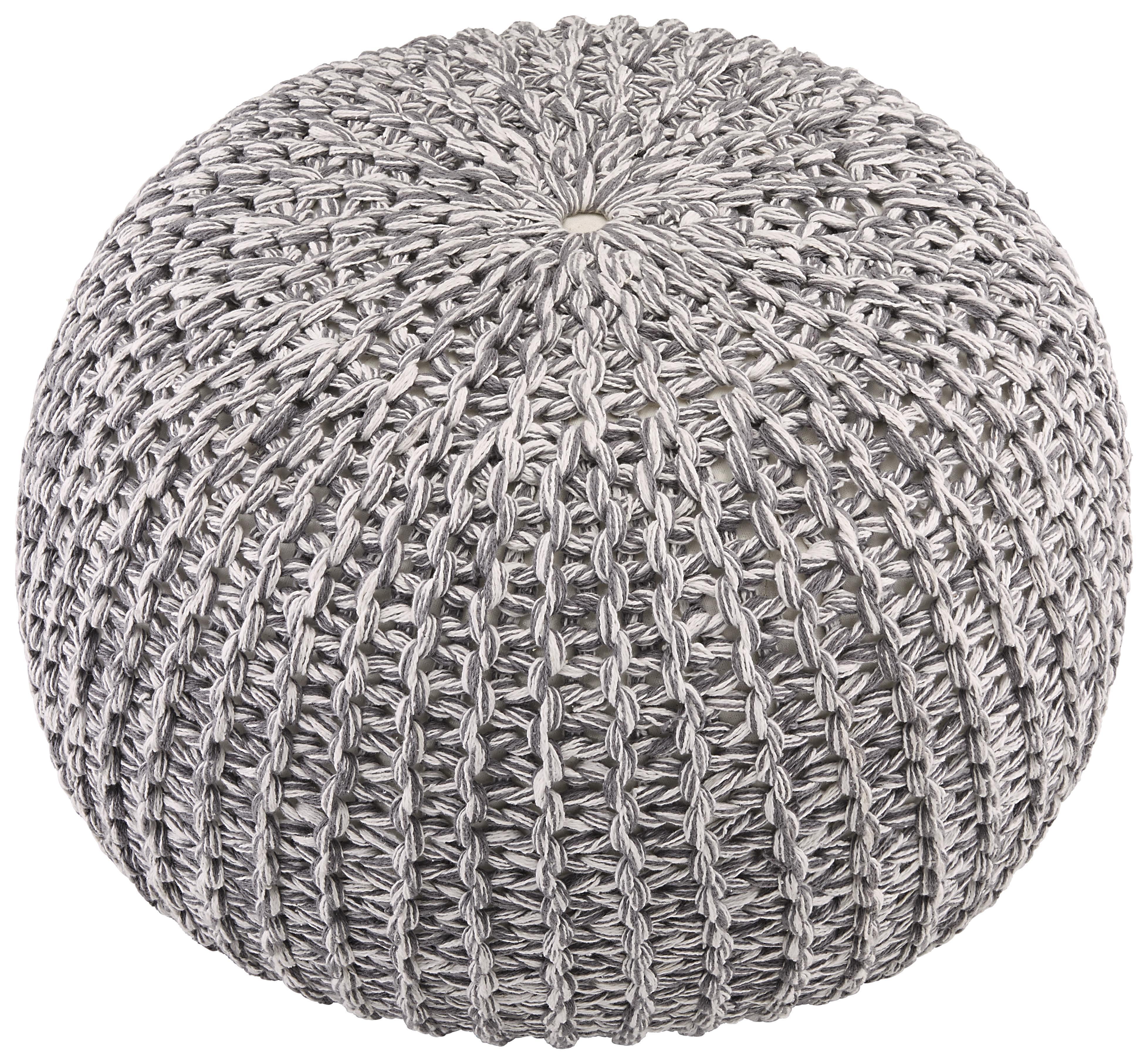 Sitzkissen Cynthia - Grau, MODERN, Textil (50/50/35cm) - Luca Bessoni