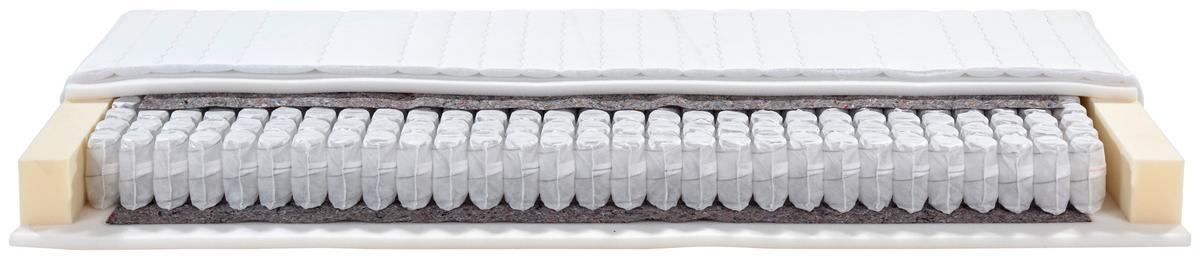 Rollmatratze Rolly 90x200 cm H2/H3 H: 19 cm - Weiß, Textil (90/200cm) - Primatex