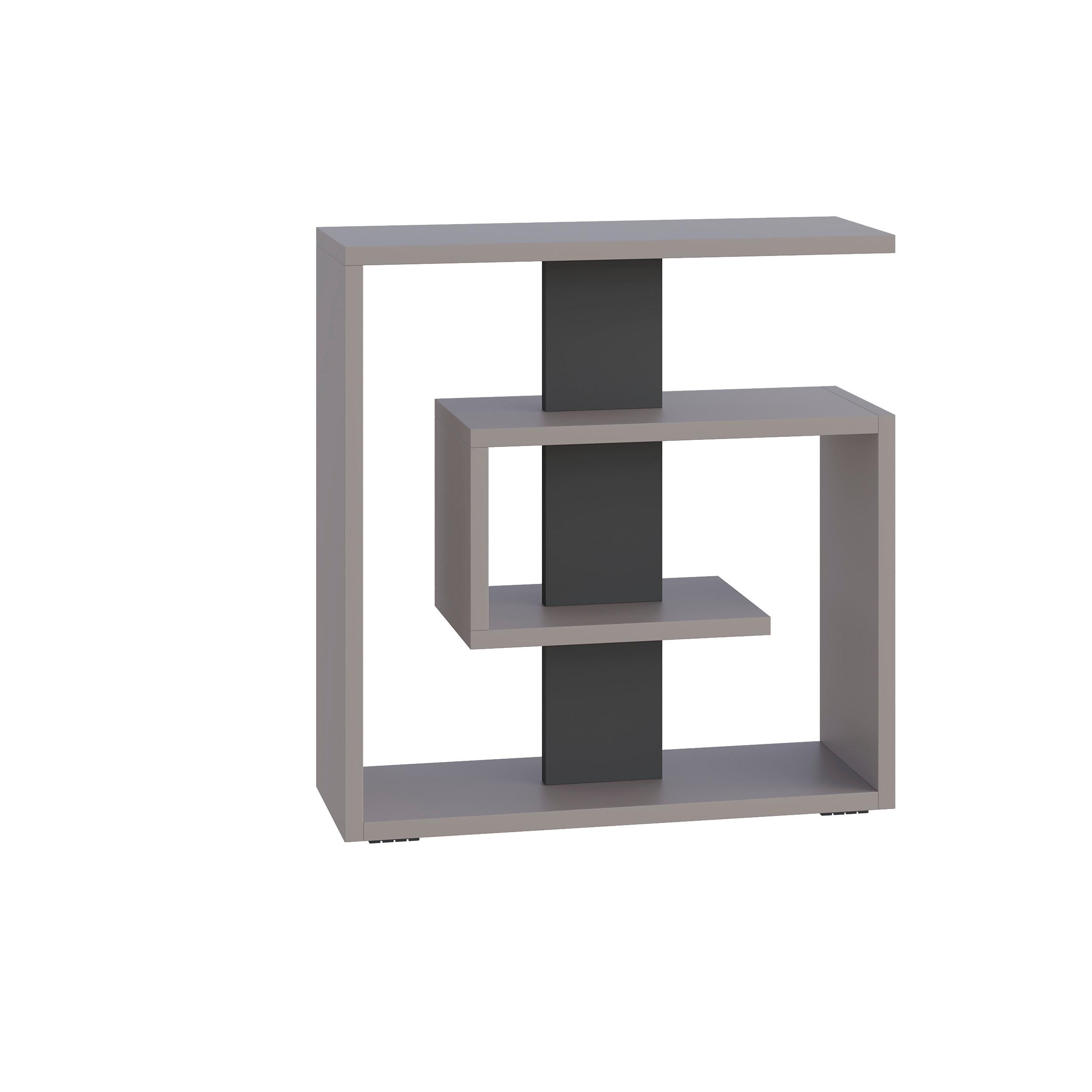 Beistelltisch Saly Anthrazit/Mokka B: 20 cm - Anthrazit/Mokka, Design, Holzwerkstoff (55/20/57cm) - Livetastic