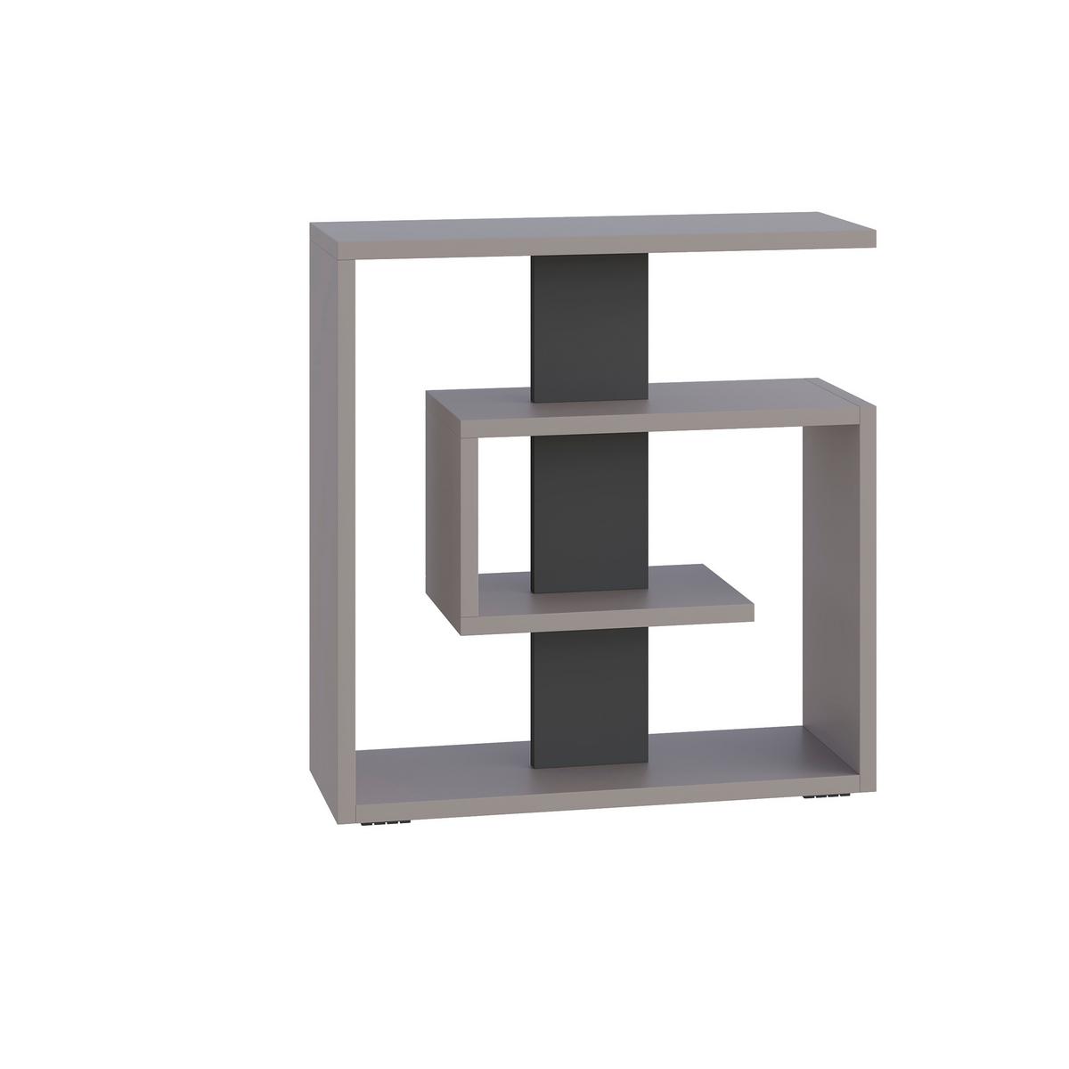 Beistelltisch Saly Anthrazit/Mokka B: 20 cm - Anthrazit/Mokka, Design, Holzwerkstoff (55/20/57cm) - Livetastic