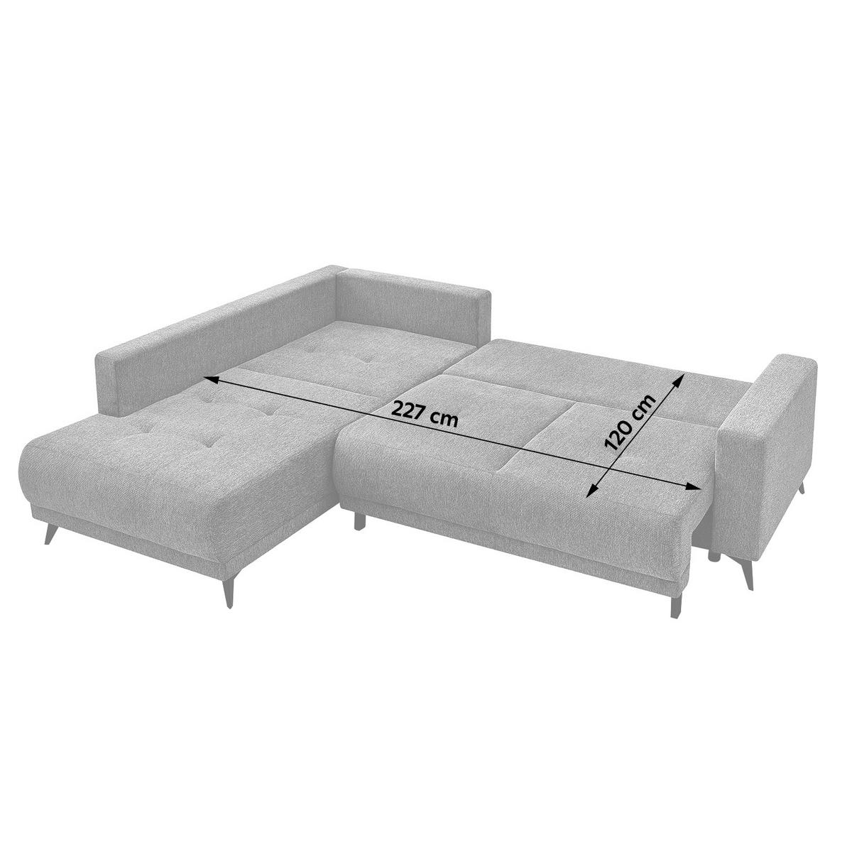 Ecksofa Texas Recr-links Grün S: 203x259 Cm - Schwarz/Grün, KONVENTIONELL, Holz (203/92/259cm)