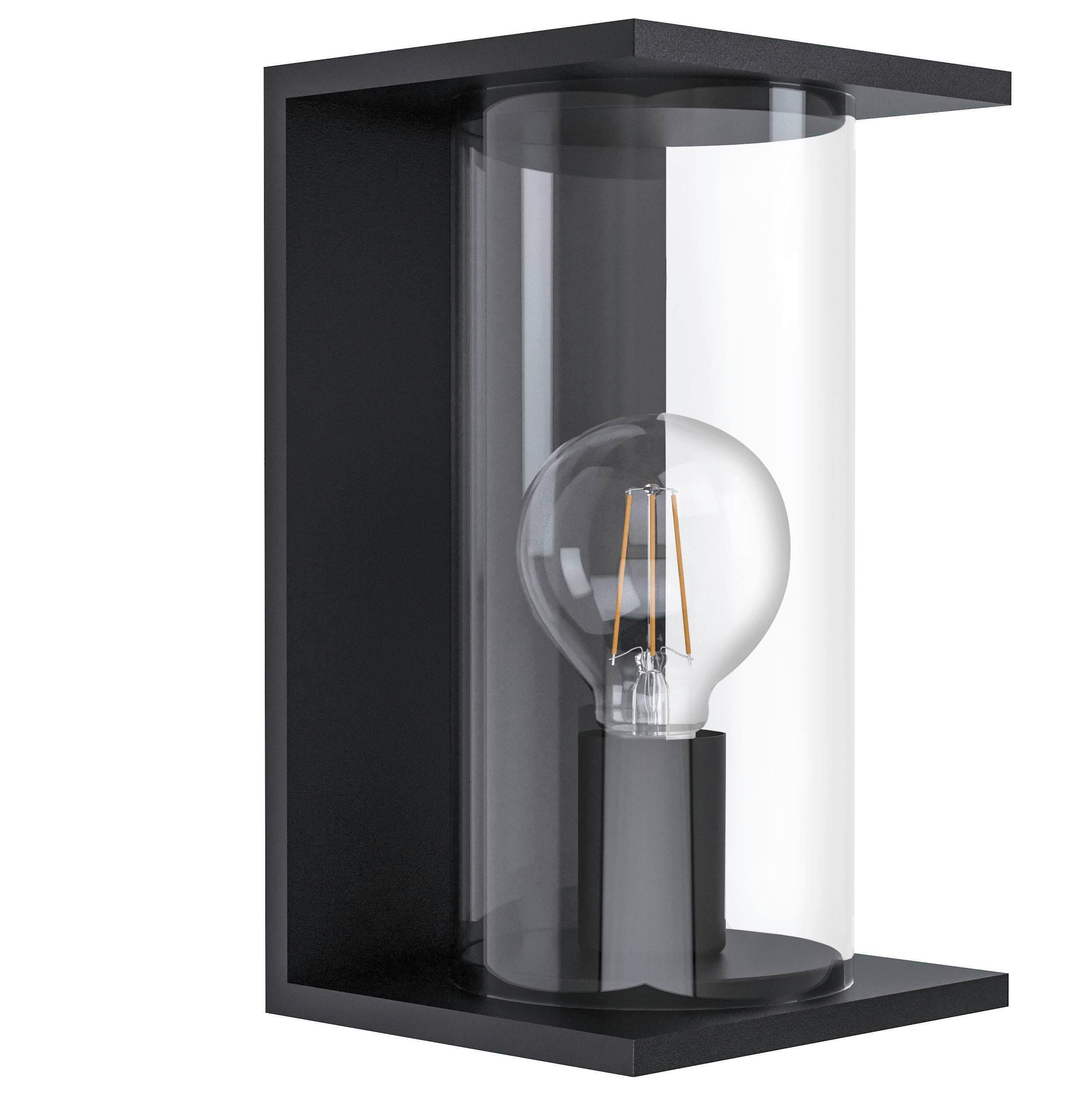 Außenwandleuchte Cascinetta 40 Watt Metall Glas, Wandmontage