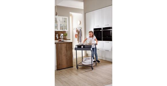 Einbauküche Neapel - Eichefarben/Schwarz, MODERN, Holzwerkstoff - Vertico