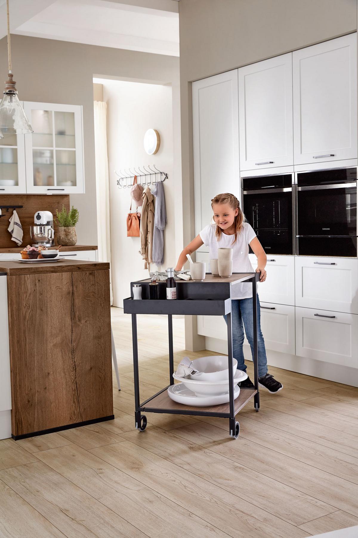 Beépíthető Konyha Neapel - tölgyfa színű/fekete, Modern, faalapú anyag - Vertico