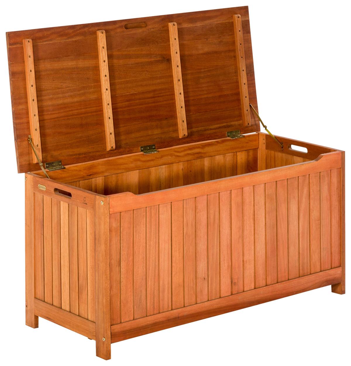 Ambia Garden Kissenbox 118x50x51 cm Echtholz - Naturfarben, KONVENTIONELL, Holz (125/50/51cm) - Gardenson