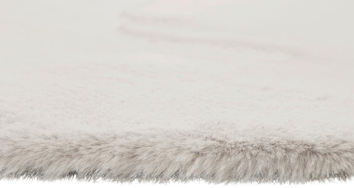 Hochflorteppich Hellgrau Alice Rund Ø 150 Cm - Greige, KONVENTIONELL, Textil (150cm) - Esprit