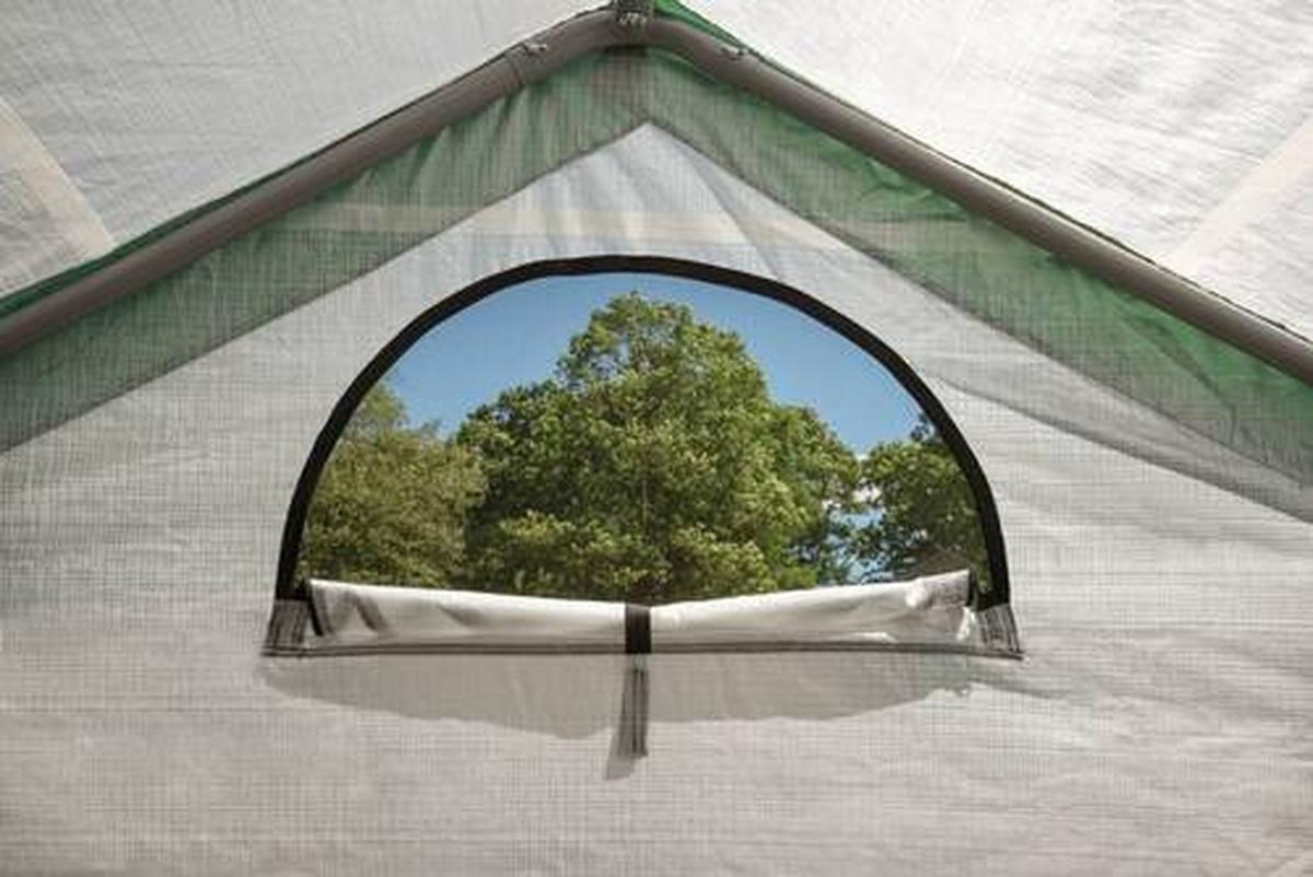 Gewächshaus Foliengewächshaus - Weiß/Grün, Basics, Kunststoff (180/200/240cm)