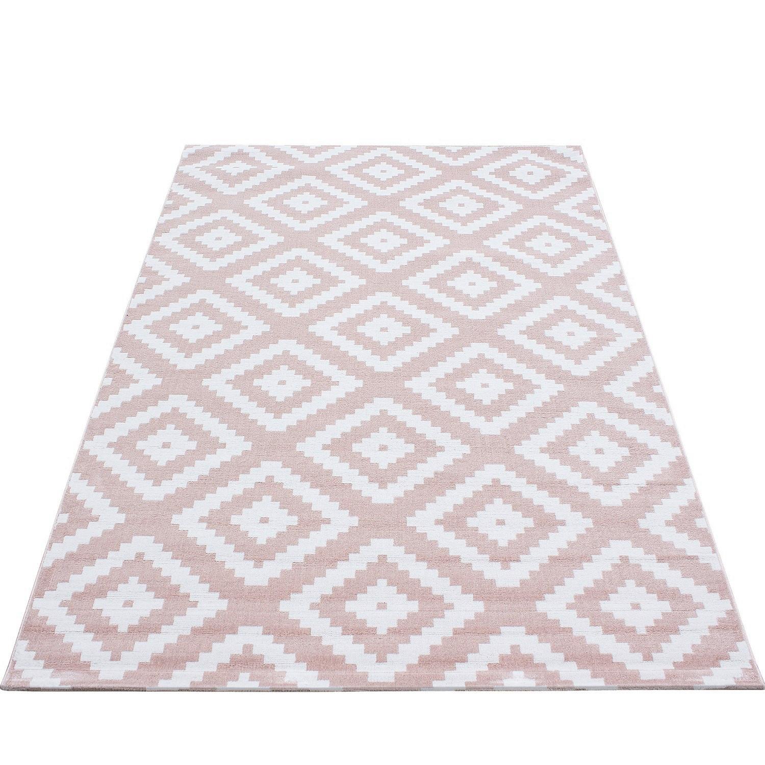 Webteppich Pink Naturfaser Plus Pink 200x290 cm