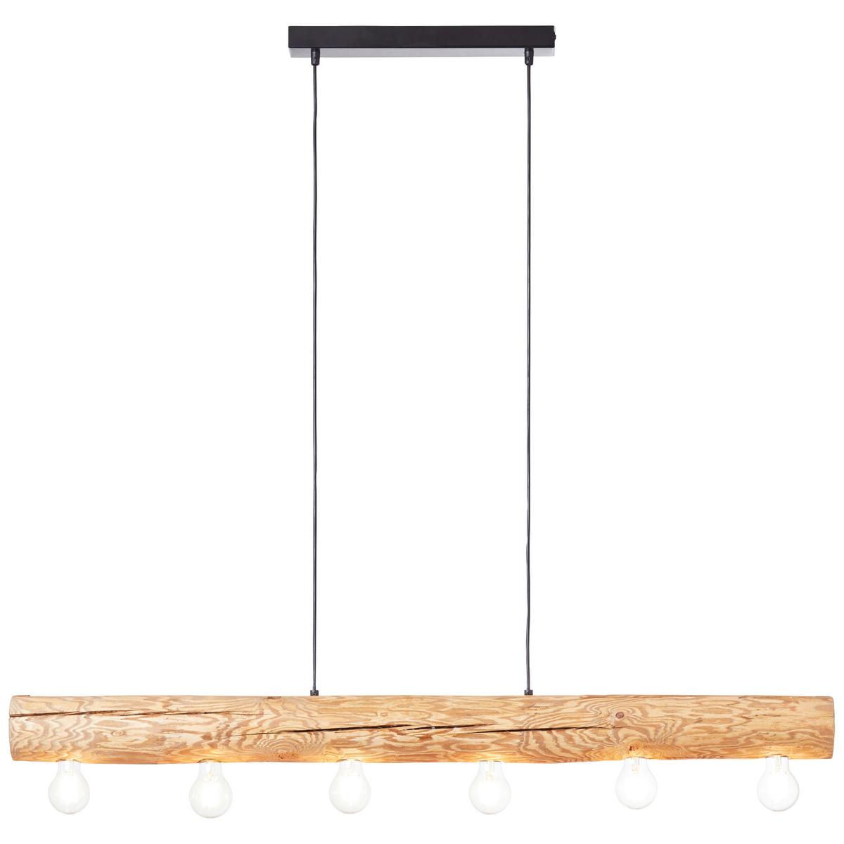 Hängeleuchte 99433/35 Trabo - Kieferfarben, Natur, Holz/Metall (105/70/115cm) - Brilliant