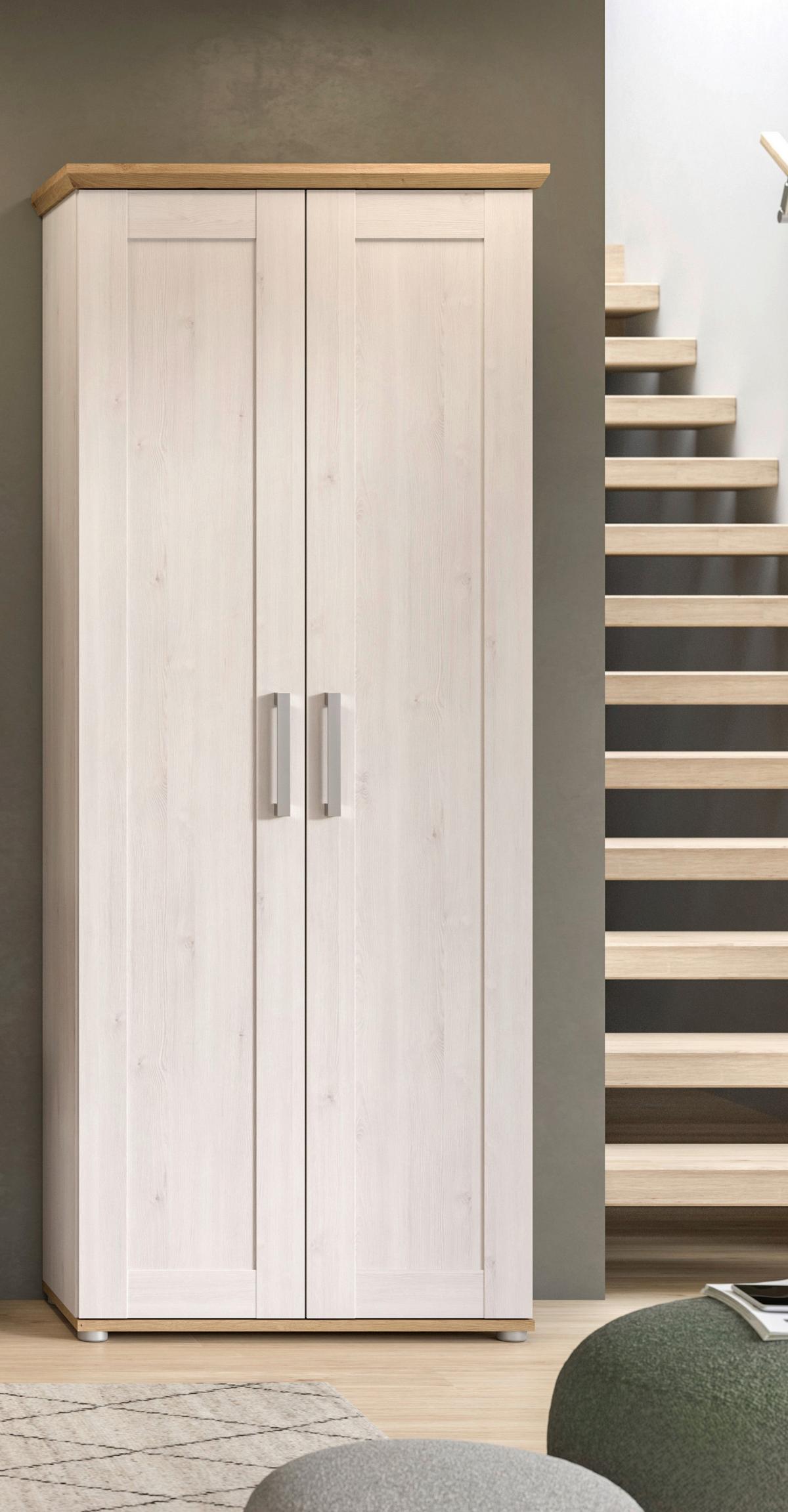 Garderobenschrank Verona Lärche B: 78 cm - Silberfarben, KONVENTIONELL, Holzwerkstoff (78/194/37cm) - MID.YOU