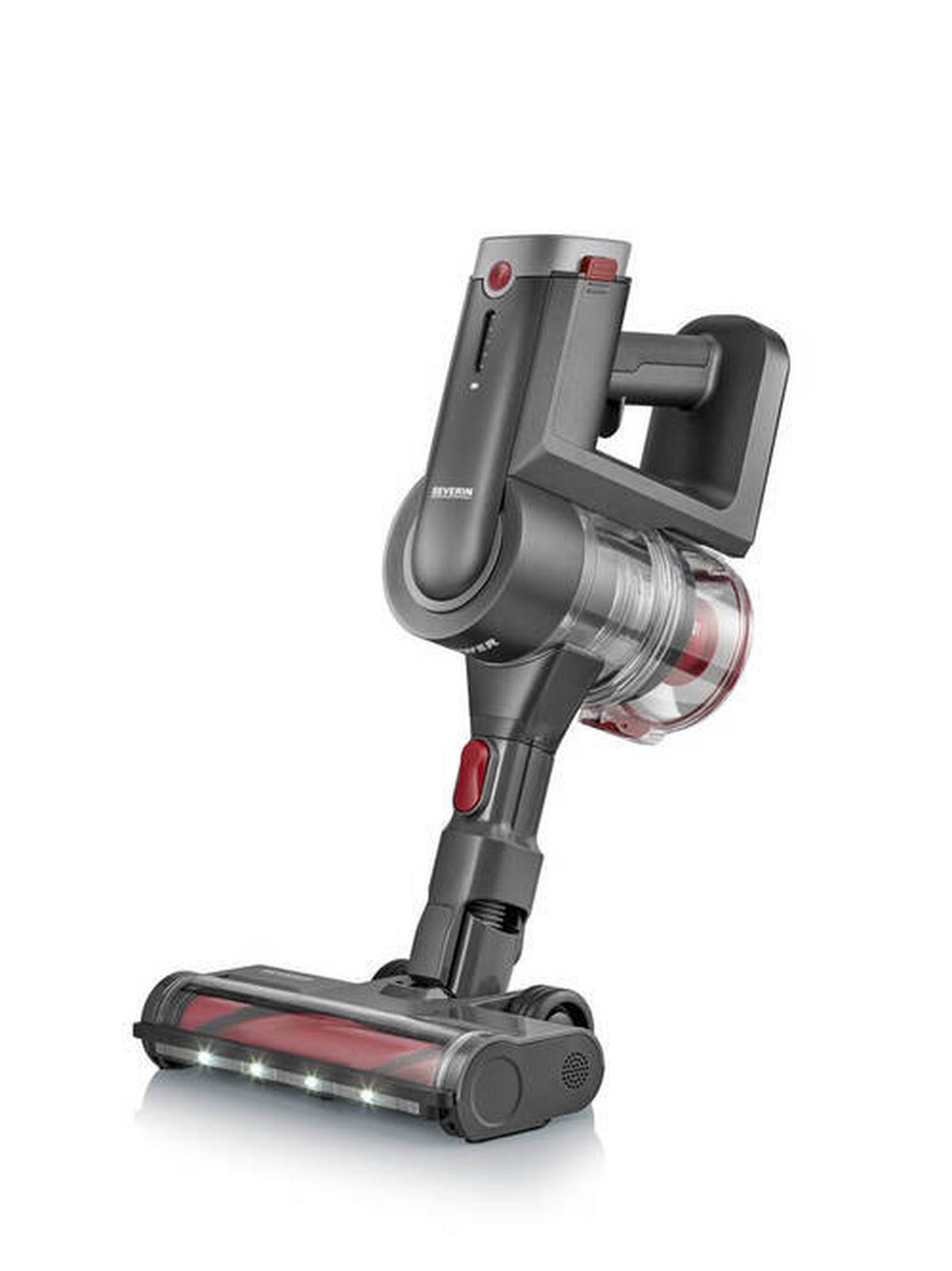 Akku-staubsauger Ohne Beutel Teleskoprohr 90 W - Anthrazit/Rot, Basics, Kunststoff (24/11,5/21cm) - Severin