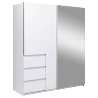 SCHIEBETÜRENSCHRANK Wilma Weiß B: 175cm - Weiß, MODERN, Holzwerkstoff (175/210/61,5cm) - P & B