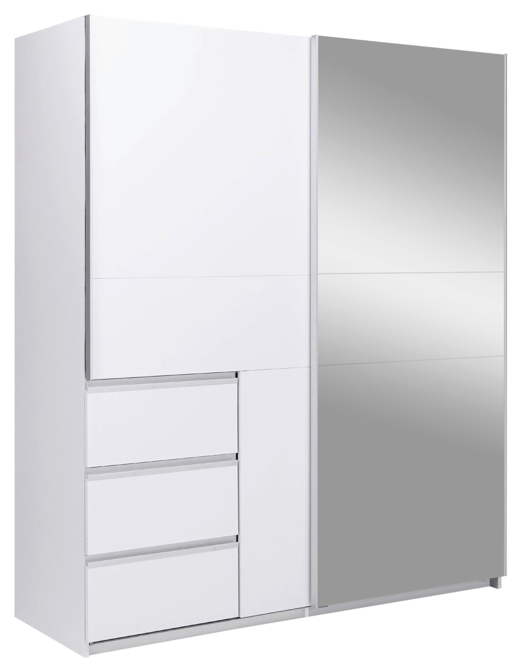 SCHIEBETÜRENSCHRANK Wilma Weiß B: 175cm
