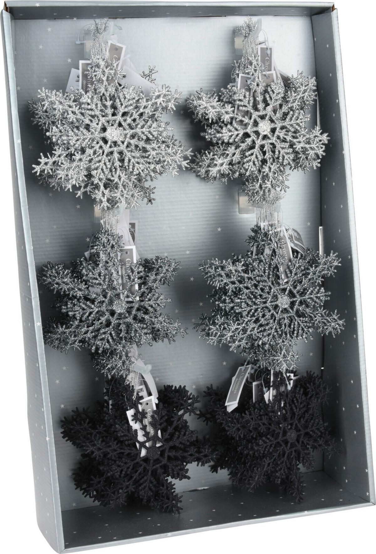 Függődísz Hópehely - műanyag (15/1/15cm)