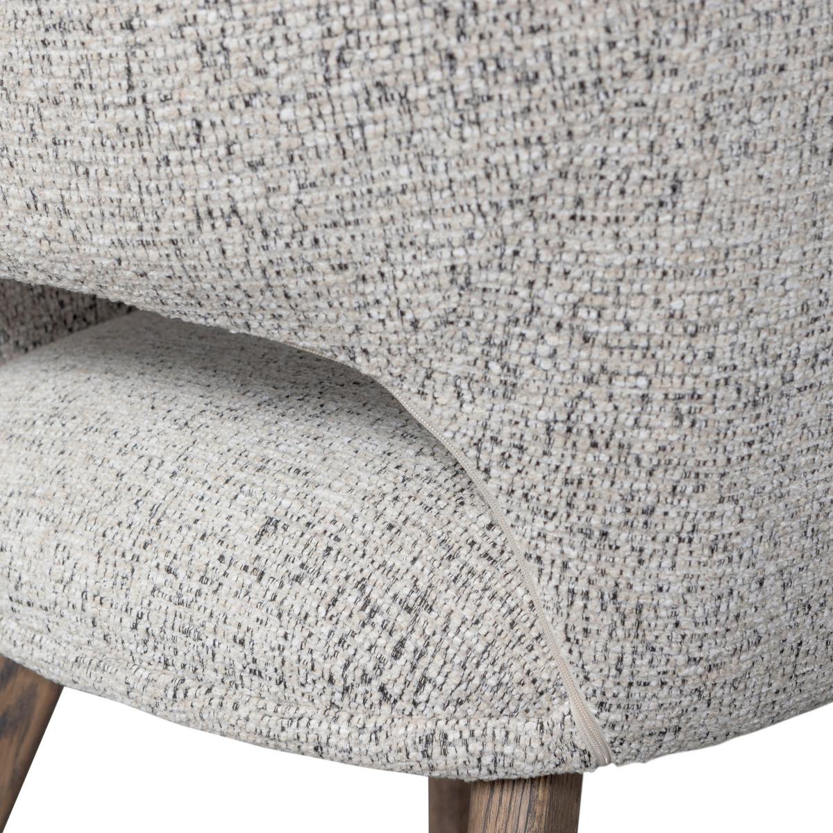 Armlehnstuhl-Set Murat Braun/Natur B: 61cm - Braun/Naturfarben, MODERN, Holz/Textil (61/86/60cm) - Livetastic