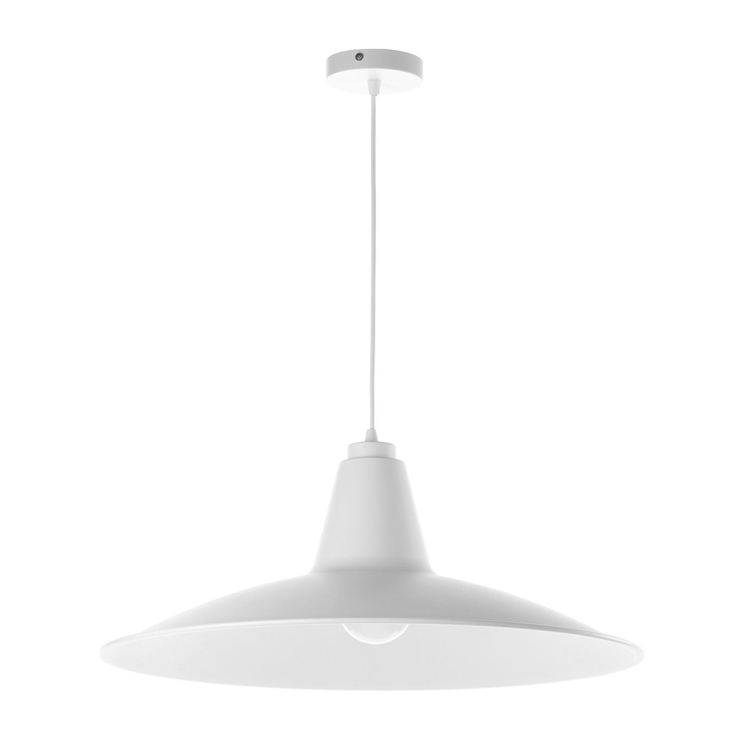 Pendelleuchte Weiß Hochglanz L: 65 cm 22w - Weiß Hochglanz, Basics, Metall (65/65/160cm)