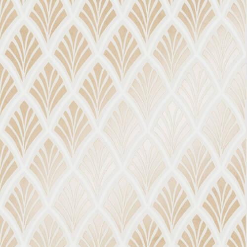 Vliestapete Vintage 52x1000 cm Gold - Goldfarben, Basics, Papier/Kunststoff (52/1000cm)