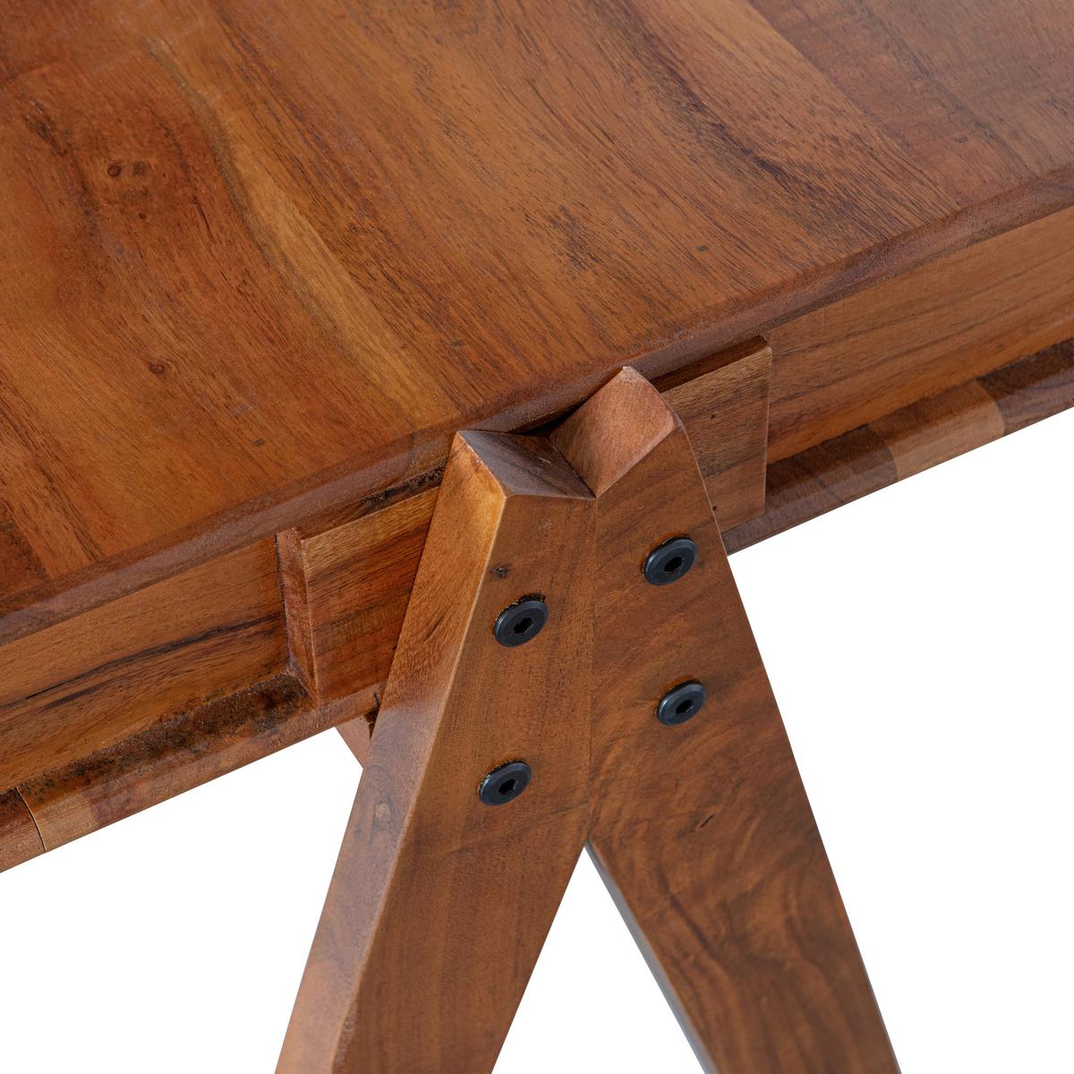 Schreibtisch Compartment Braun B: 120 cm - Braun, Design, Holz (120/50/78cm) - Livetastic