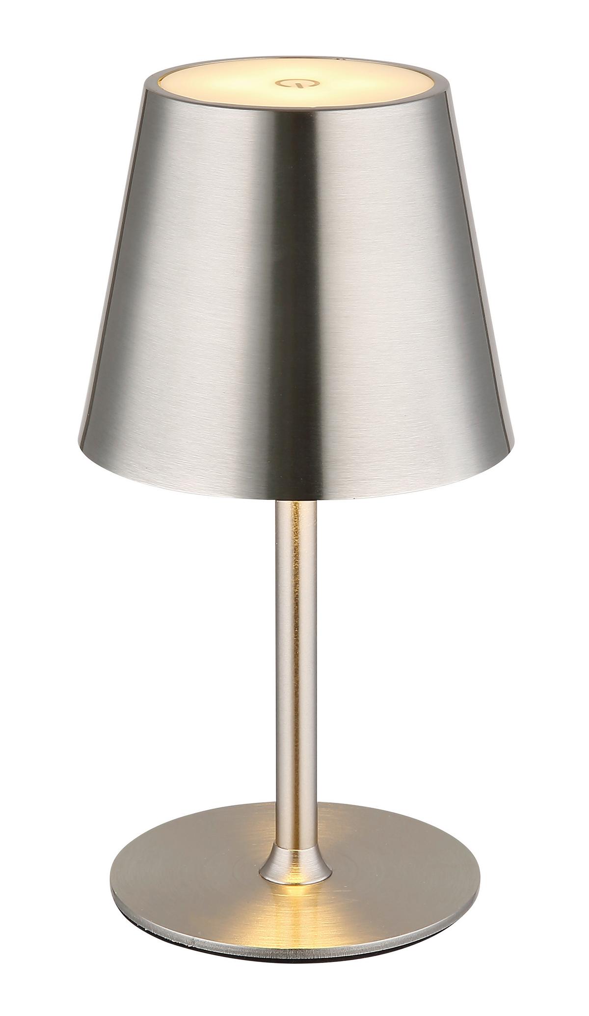 Akku-Tischleuchte 58438n Vannie - Schwarz/Weiß, Design, Kunststoff/Metall (11,2/47cm) - Globo