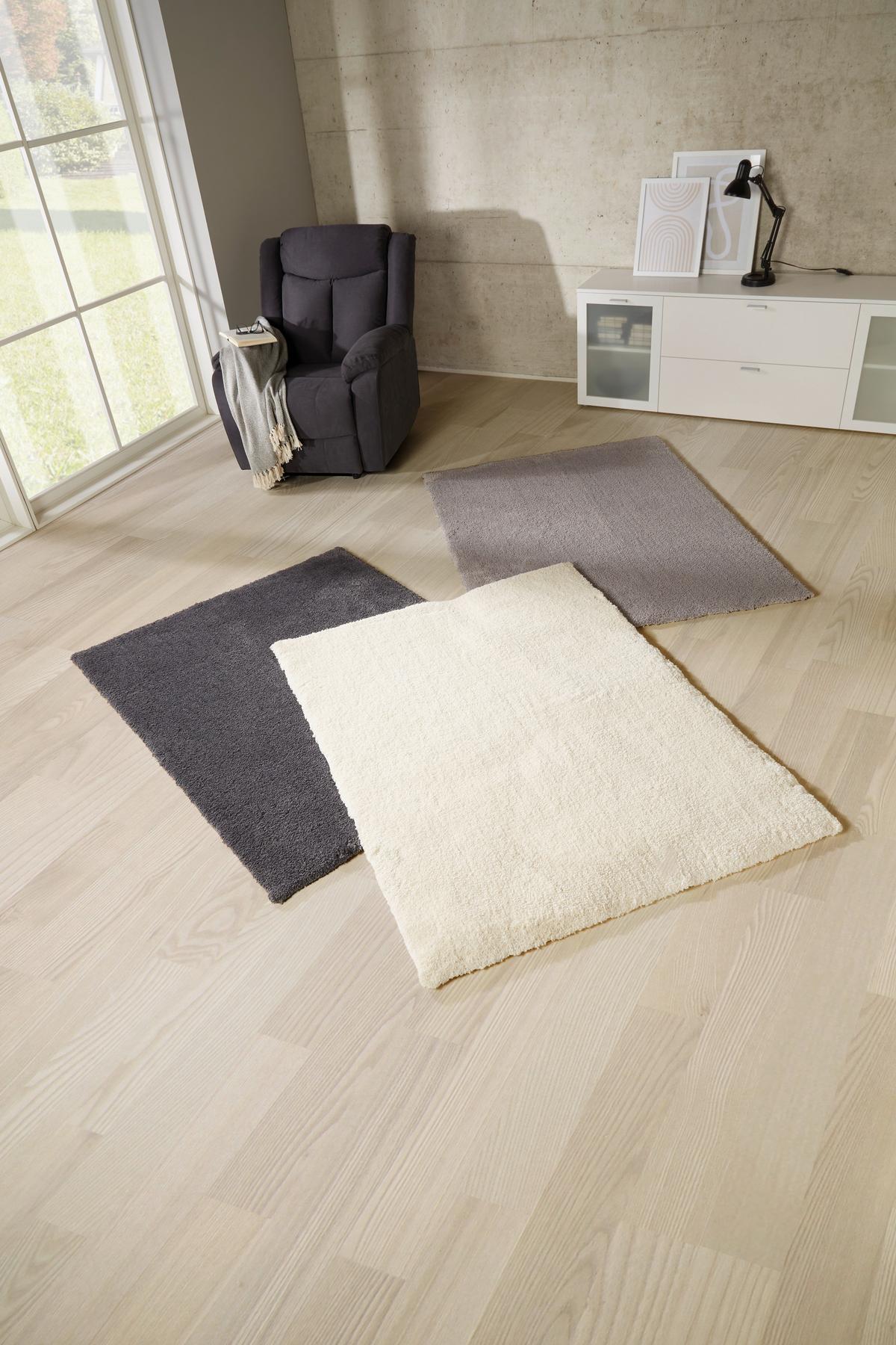 Hochflorteppich Kira 1 - Champagner, MODERN, Textil (200/290cm) - Luca Bessoni