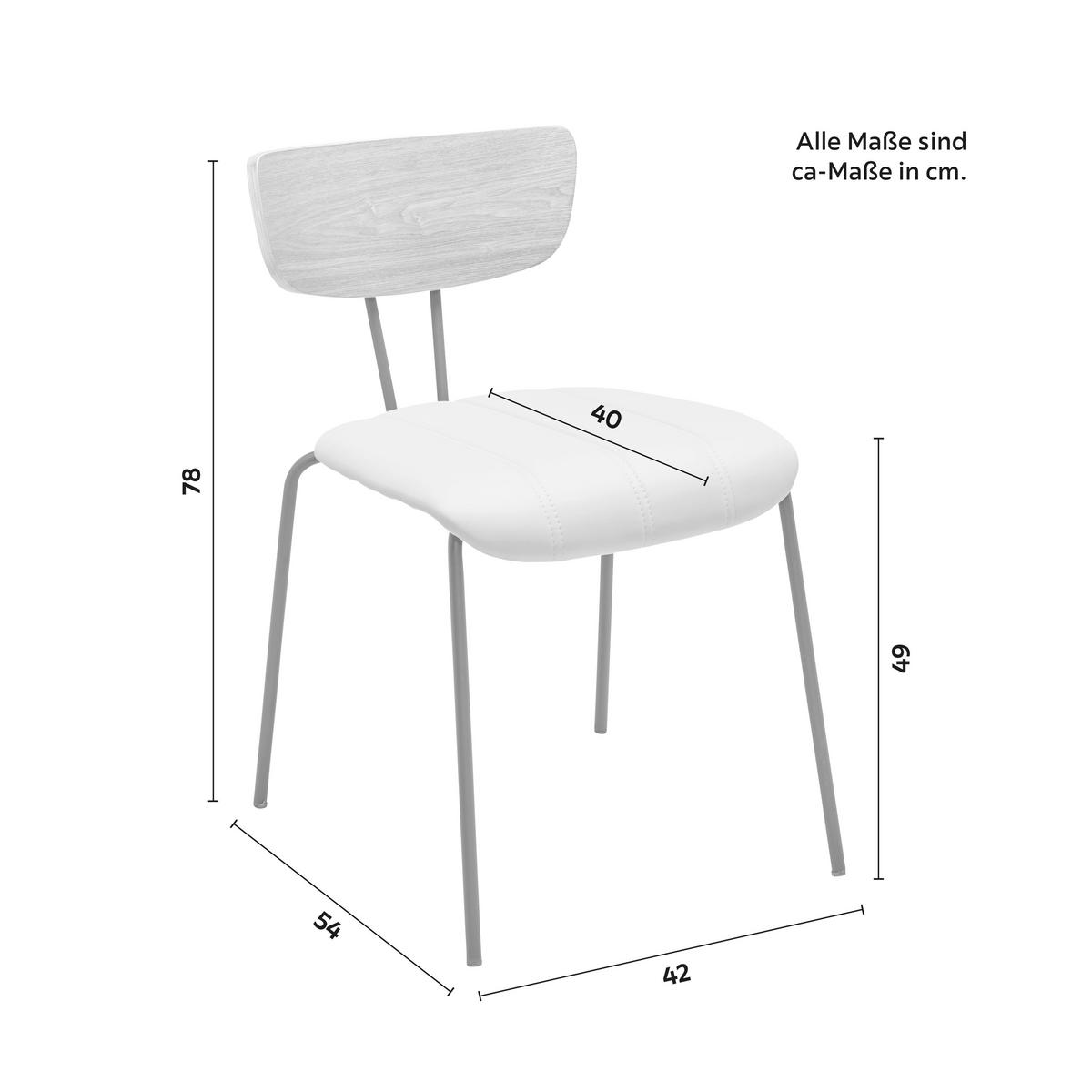 Židle CERA hnědošedá - černá/světle hnědá, Moderní, kov/dřevo (42/78/54cm) - Bessagi Home