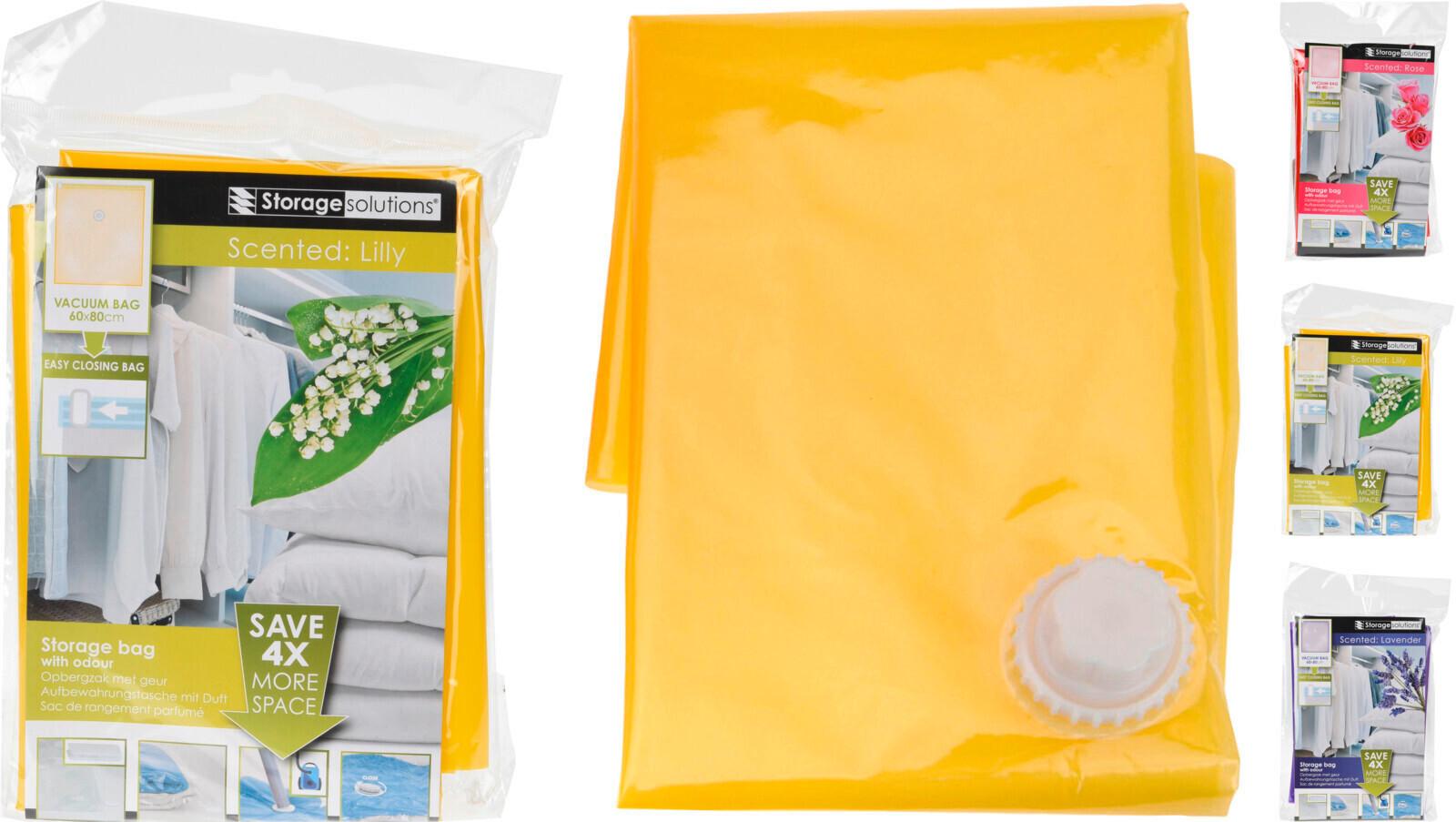 Vákuové vrece VACUUM BAG - lila/žltá, Basics (60/80cm)