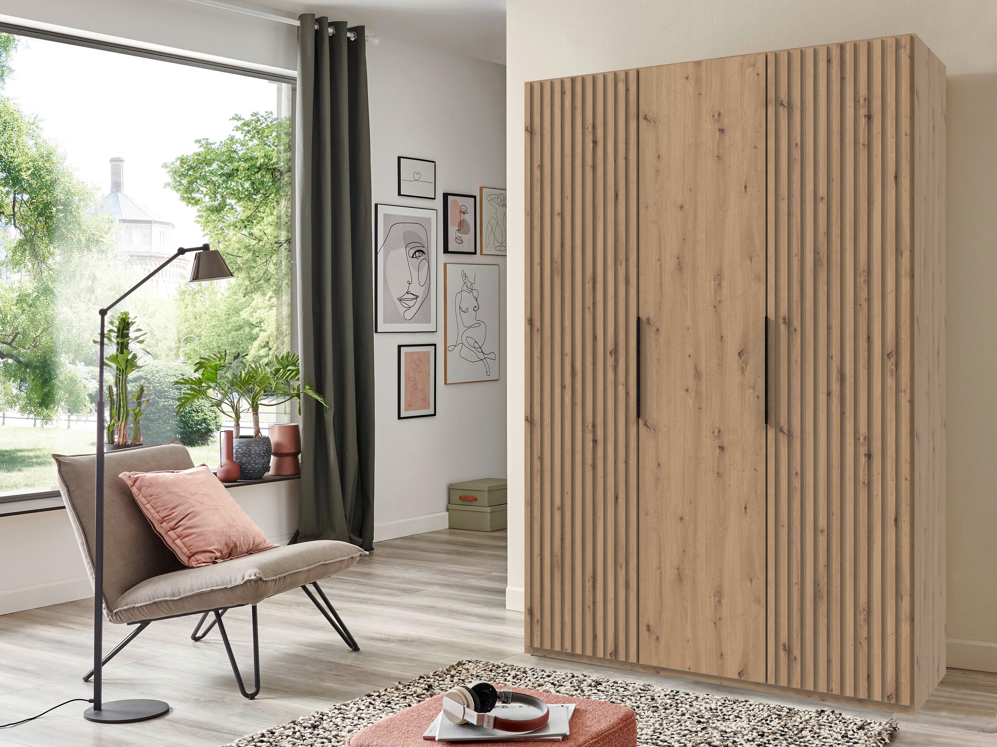 Drehtürenschrank 150 cm Andorra Eiche Artisan - Eiche Artisan, MODERN, Holzwerkstoff (150/216/58cm) - MID.YOU