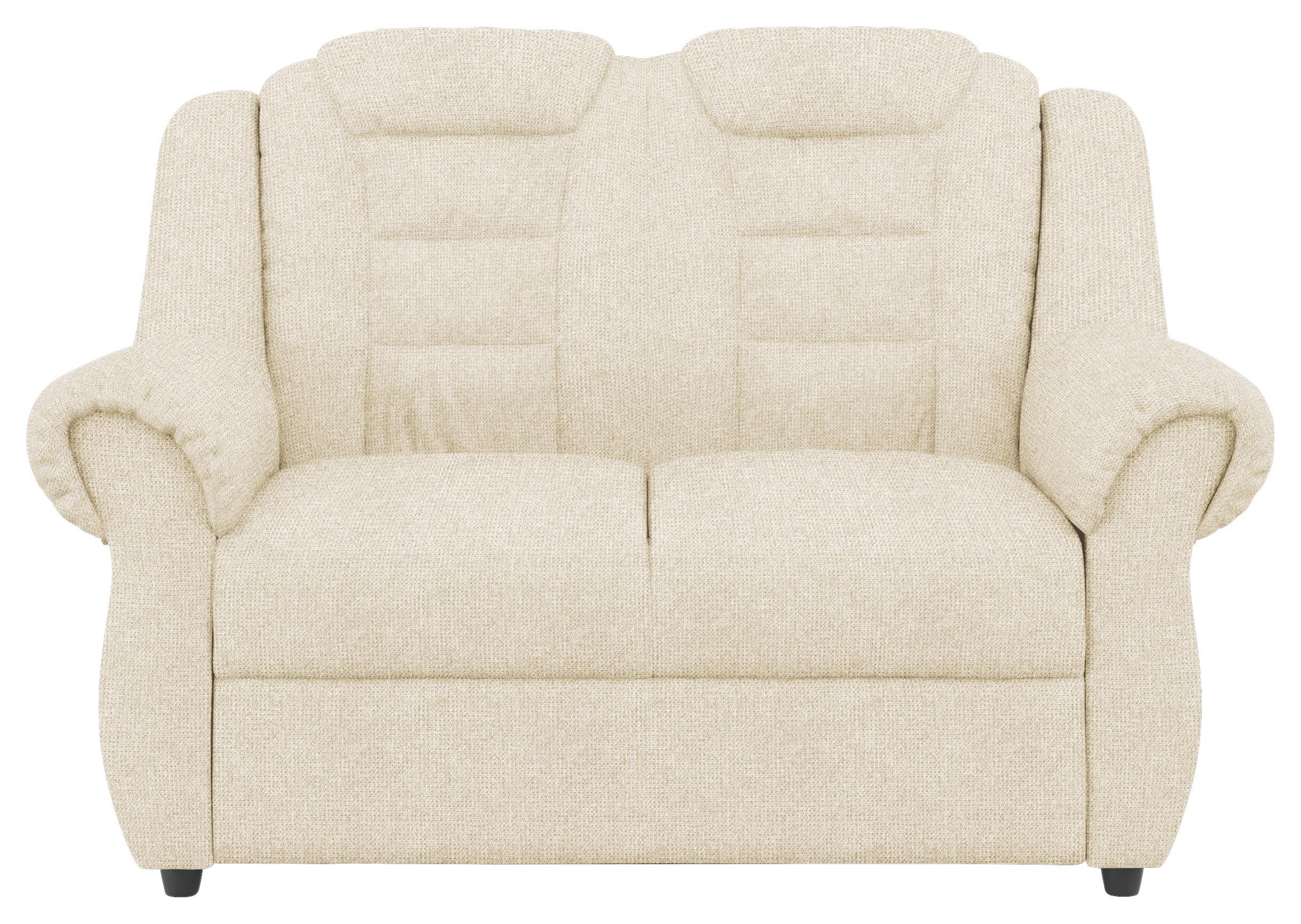 2-sitzer-sofa Boston Creme Chenille - Creme/Schwarz, KONVENTIONELL, Textil (145/102/101cm) - Livetastic