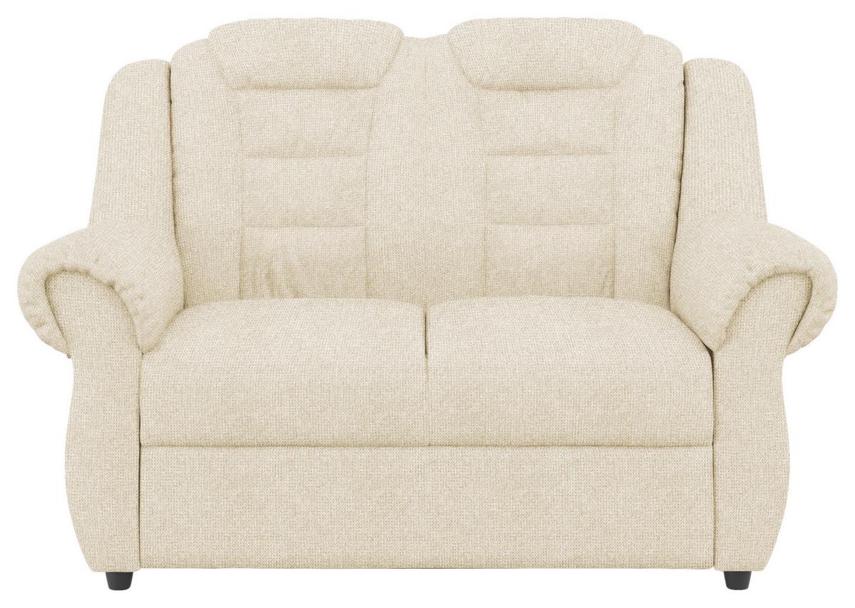 2-sitzer-sofa Boston Creme Chenille - Creme/Schwarz, KONVENTIONELL, Textil (145/102/101cm) - Livetastic