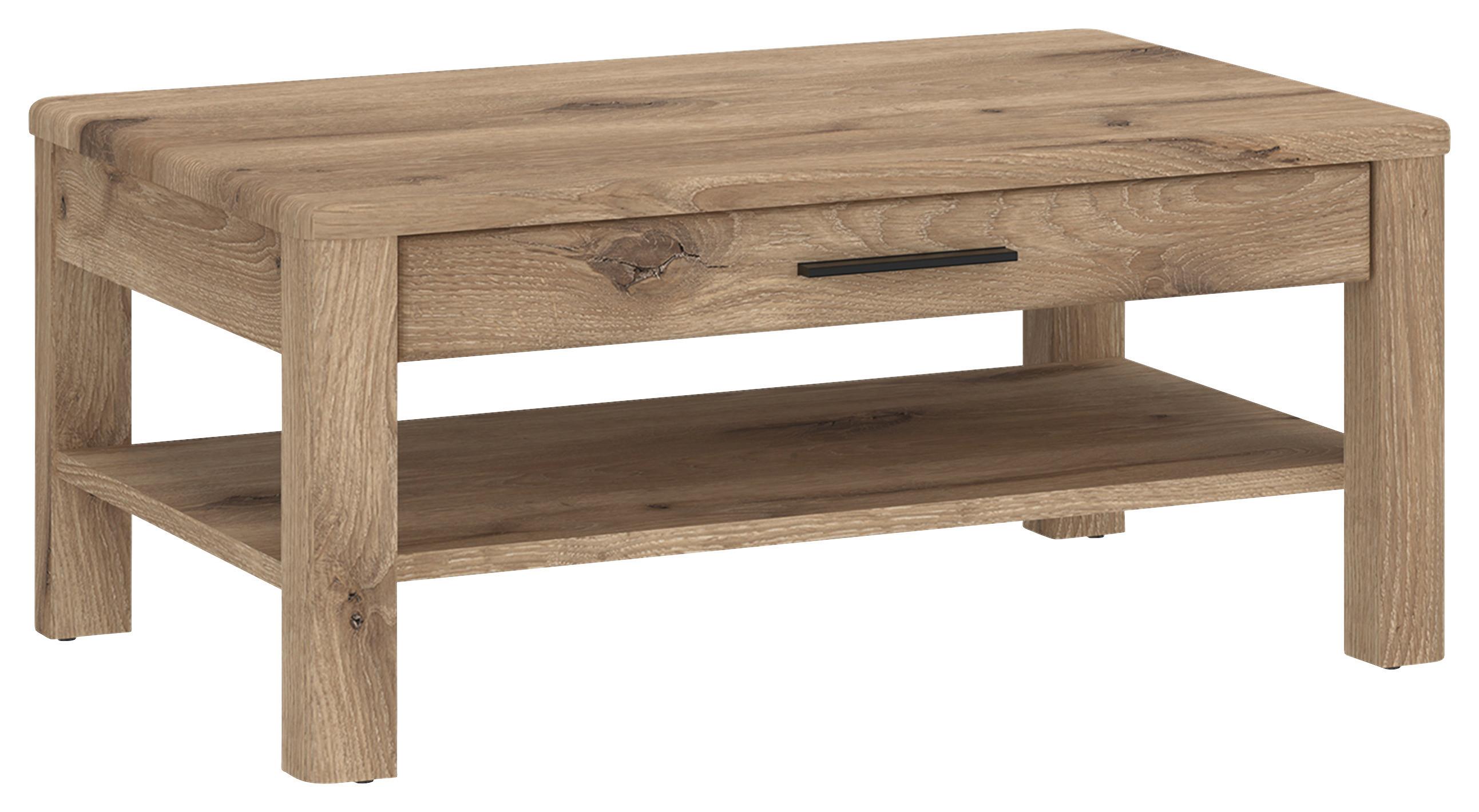 Couchtisch Grano Eichefarben B: 100 cm - Eichefarben, Trend, Holzwerkstoff (100/45,6/75cm)