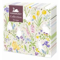 Serviette Yvonne Ostern Multicolor, 20 Stk. 33x33 cm - Multicolor, Design, Papier (33/33cm)