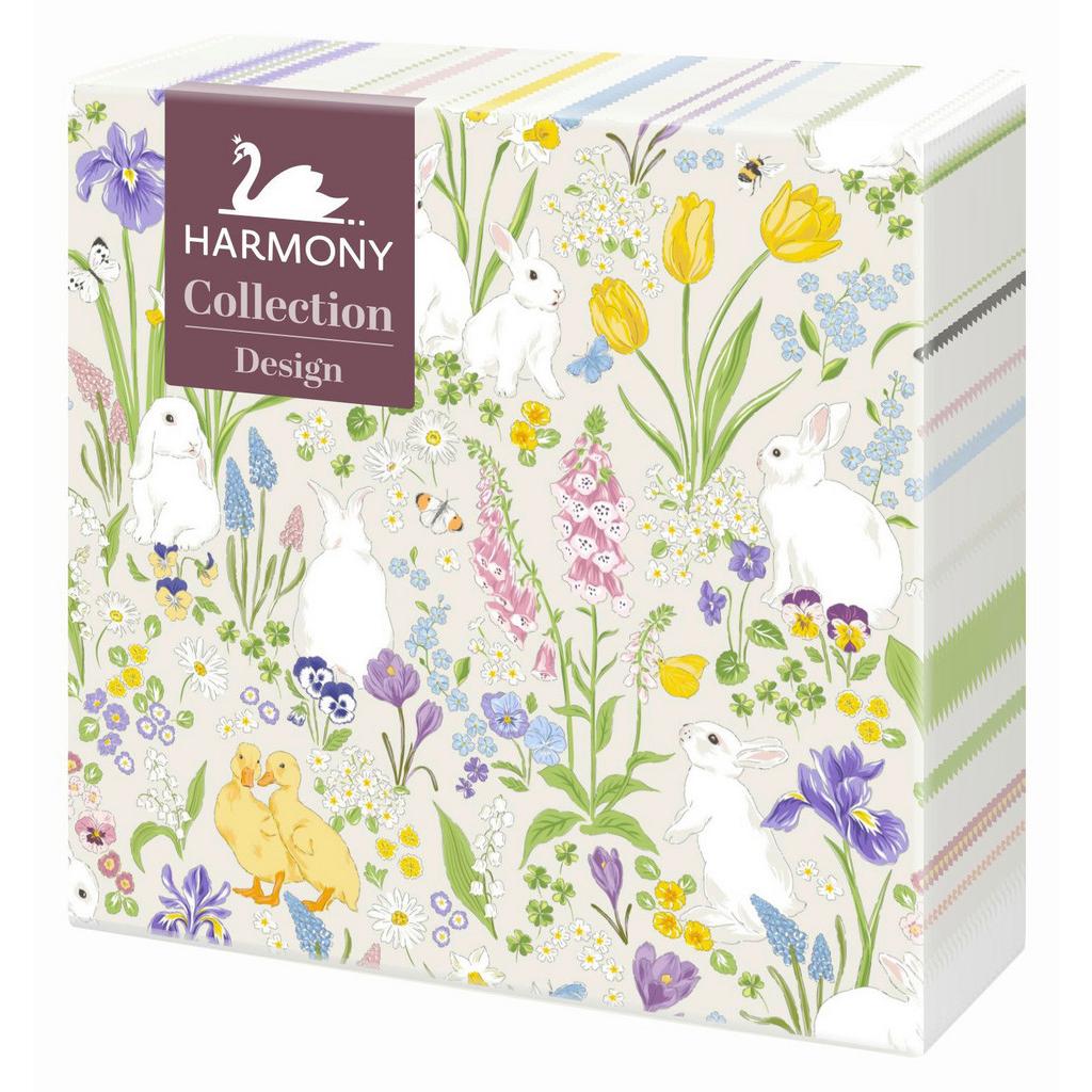 Serviette Yvonne Ostern Multicolor, 20 Stk. 33x33 cm