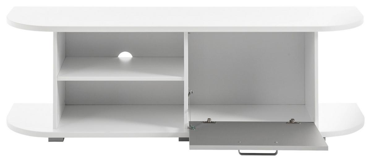 TV-Element Yoris B: 141,6 cm Weiß/Grau - Weiß/Grau, Design, Holzwerkstoff (141,6/44,8/36cm) - MID.YOU
