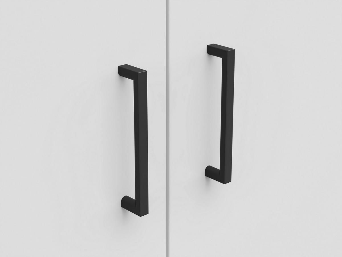 Skriňa MULTISTAURAUM - čierna/biela, Modern, kompozitné drevo/plast (80/195/52cm)