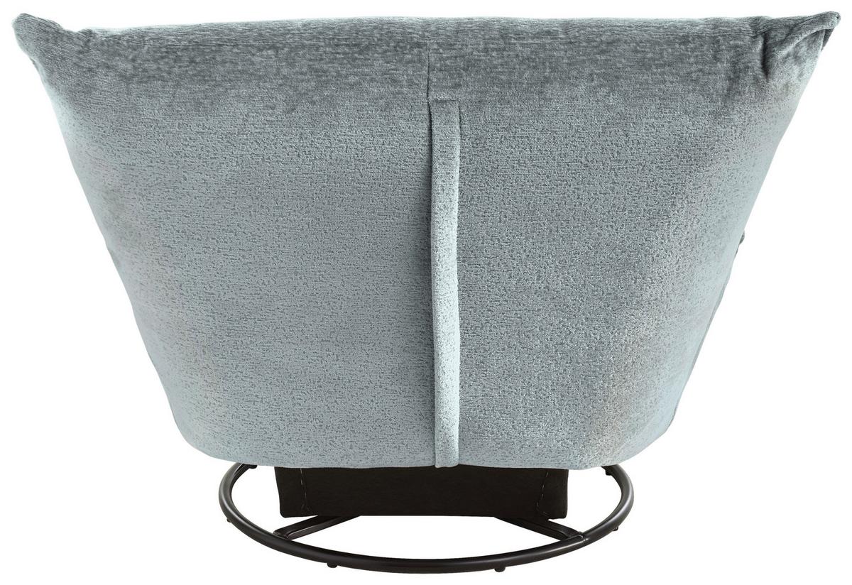 Relaxsessel Cremona Hellblau B: 100 Cm - Schwarz/Hellblau, Design, Textil (100/78/96cm) - Livetastic