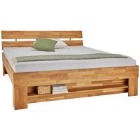 Posteľ DARJA 180x200, dub divoký olejovaný - divoký dub, Konventionell, drevo (180/200cm)