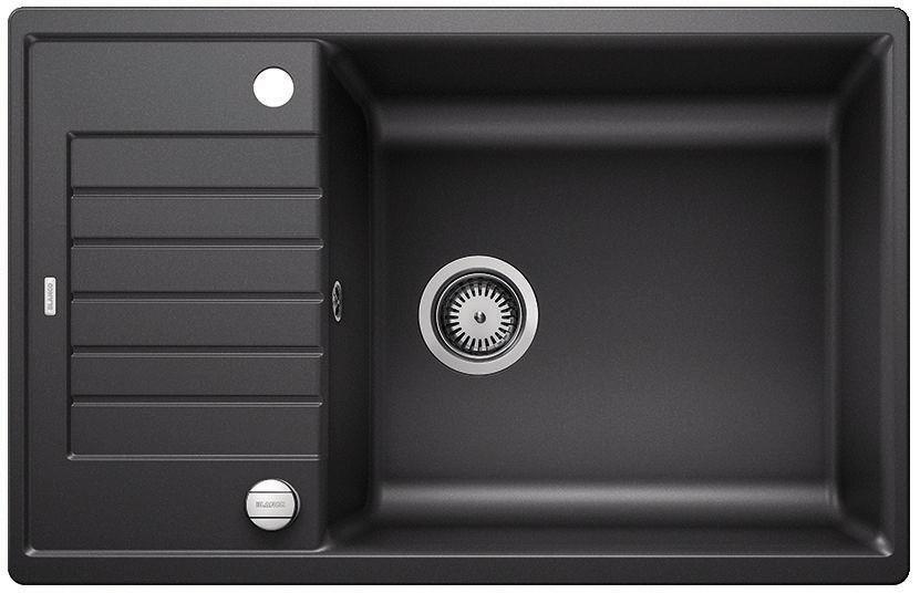 Spüle Zia XL 6s Compact Silgranit Bxt: 78x50 cm - Schwarz, Basics, Stein (78/50cm) - Blanco