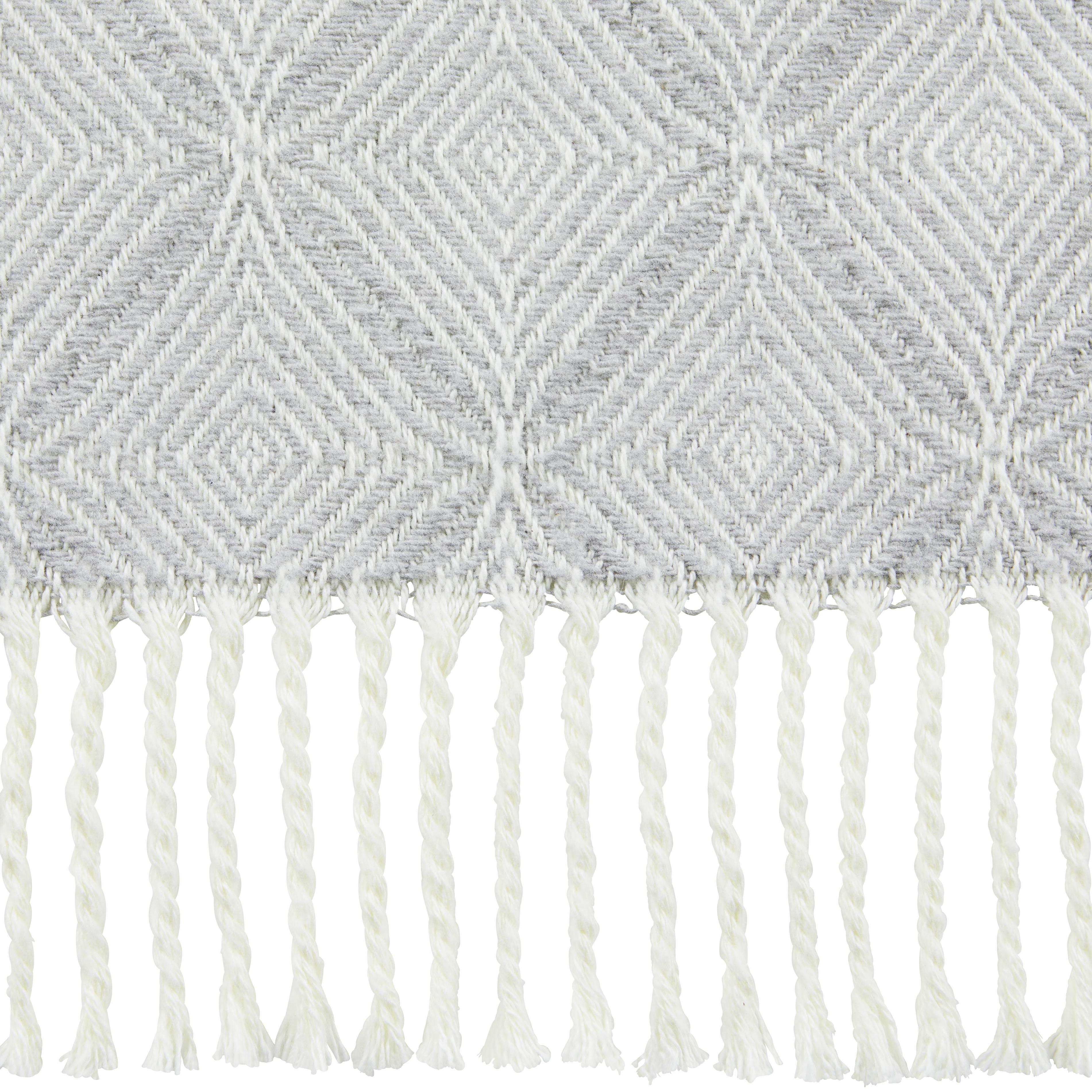 Deka Samira, 130/170 Cm, Sivá - prírodné farby/sivá, Štýlový, textil (130/170cm) - Modern Living