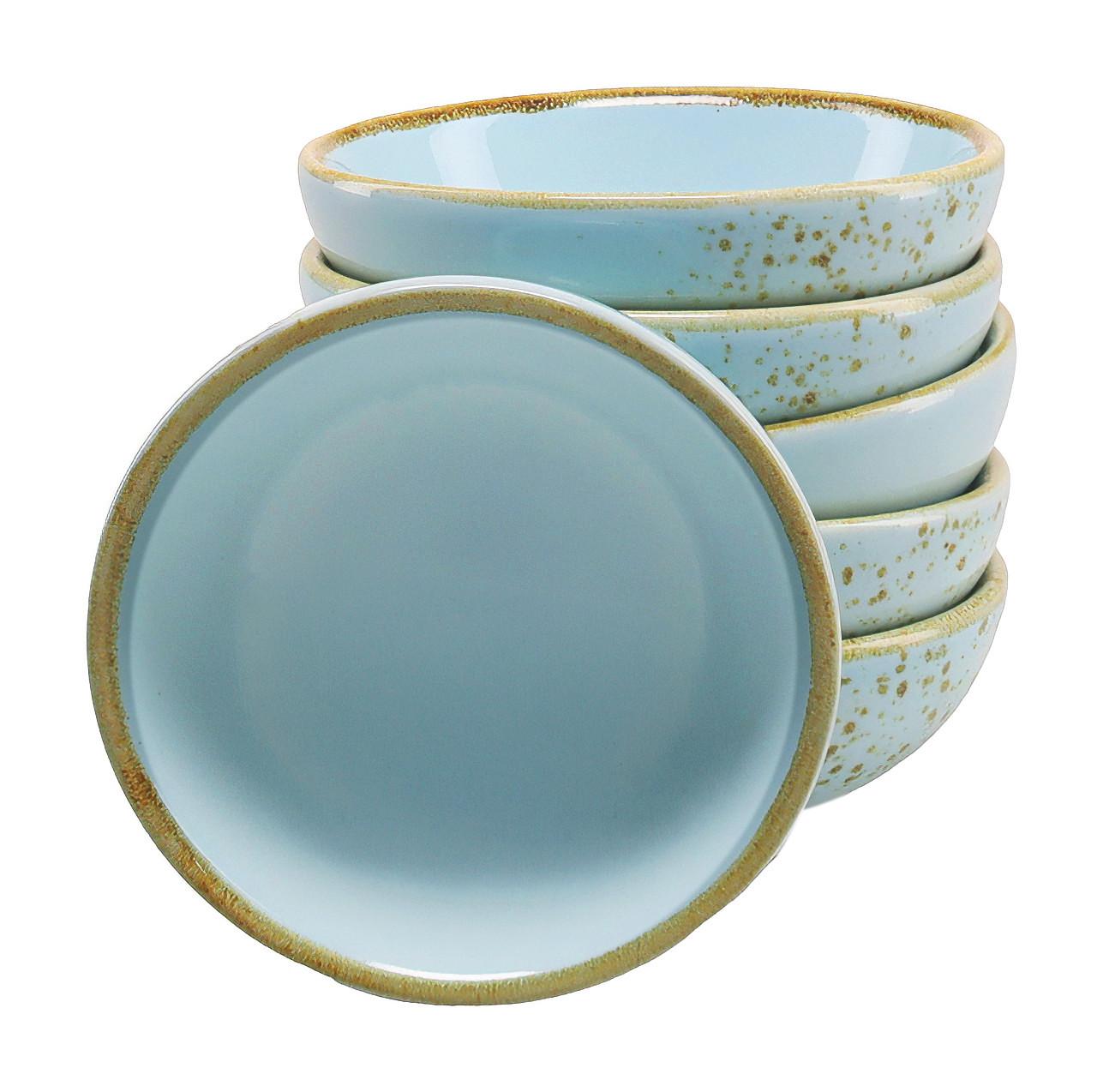 SADA MISIEK NA DIP NATURE COLLECTION - pastelová modrá, Trend, keramika (8cm) - Creatable