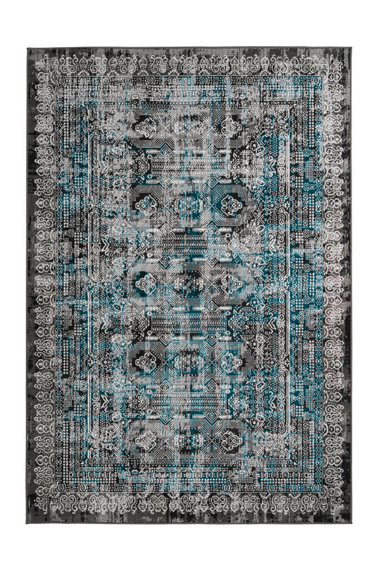 Orientalischer Webteppich Blau Ariya 80x150 cm - Blau, Trend, Textil (80/150cm) - Kayoom