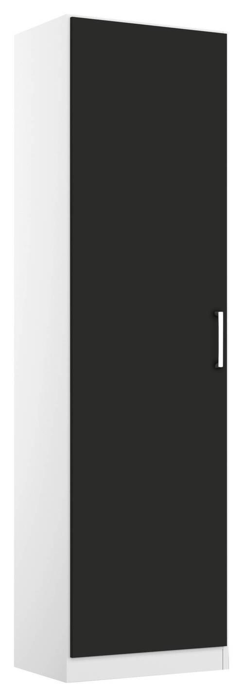 Drehtürenschrank B: 47 cm Berlin Weiß/Grau