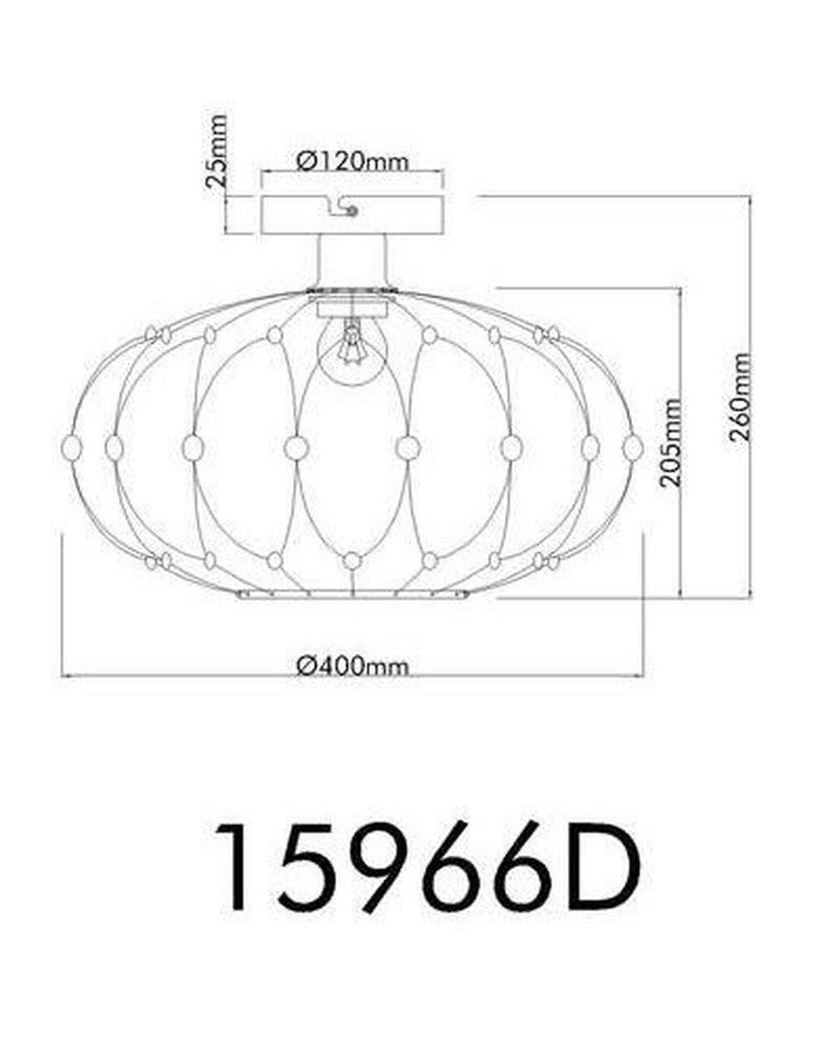 Deckenleuchte Schwarz Goldfarben D: 40 cm - Goldfarben/Schwarz, Design, Metall (40/25cm) - Globo